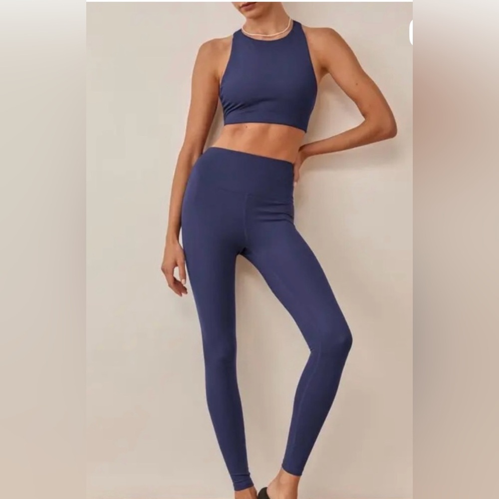 Reformation Ecomove High Rise Legging Navy - Size S